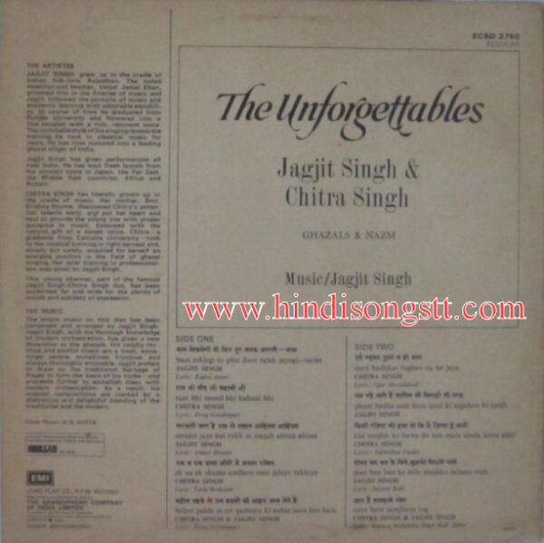 Jagjit Singh & Chitra Singh - The Unforgettables - Image 2